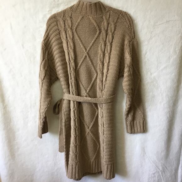 Anthropologie Amadi Cedar Cable-Knit Sweater Dress - Picture 4 of 14